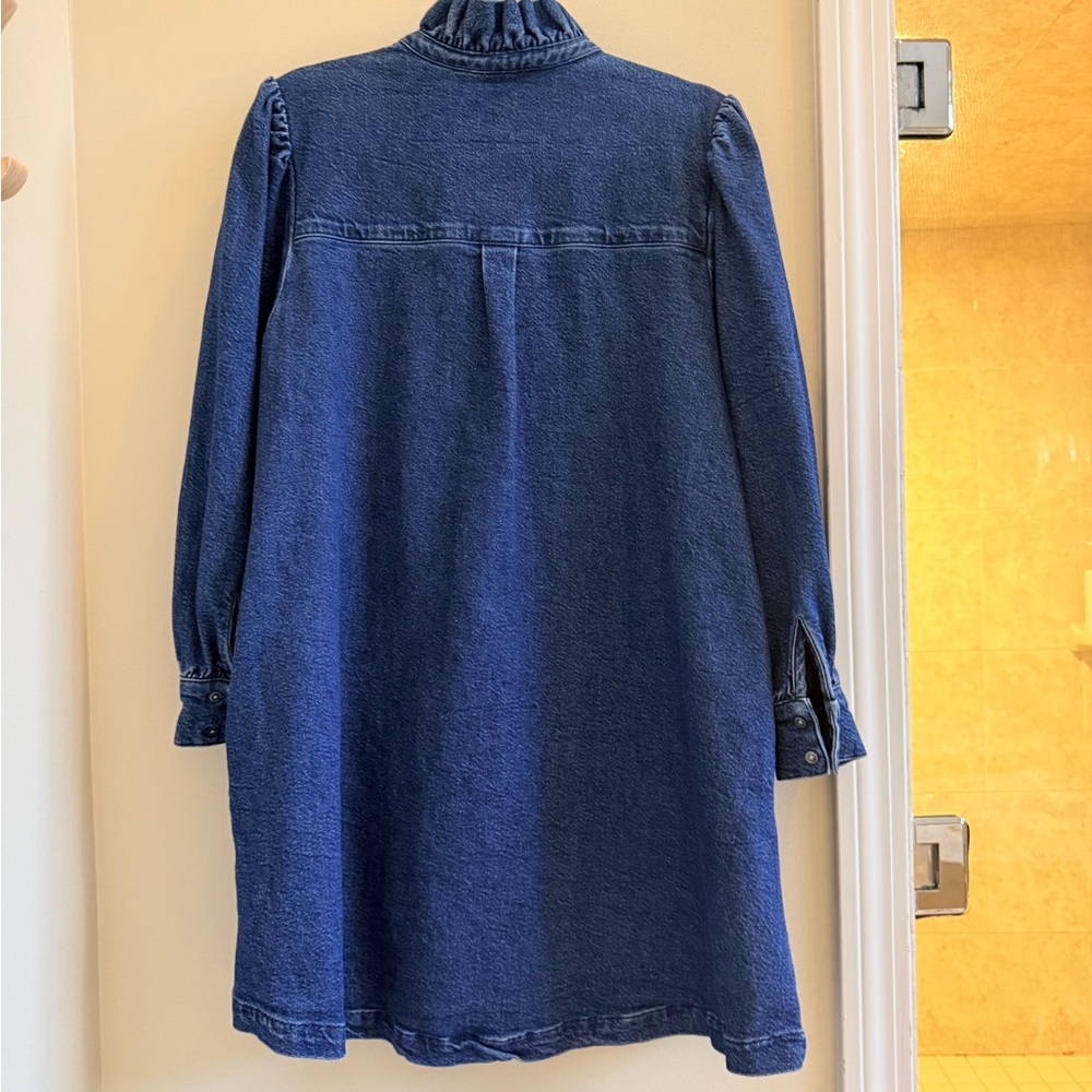 Clare V Ella denim dress size medium EUC - Picture 3 of 6